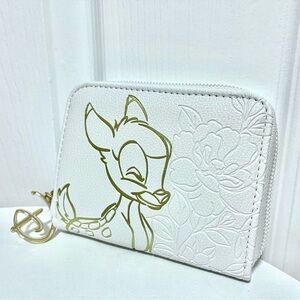 Disney Bambi | Golden & White Wallet With Flower Embellishment